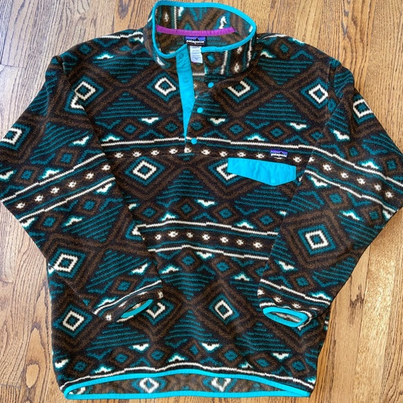 Patagonia Other - Patagonia Synchilla Snap-T Pullover Aztec Men's XL